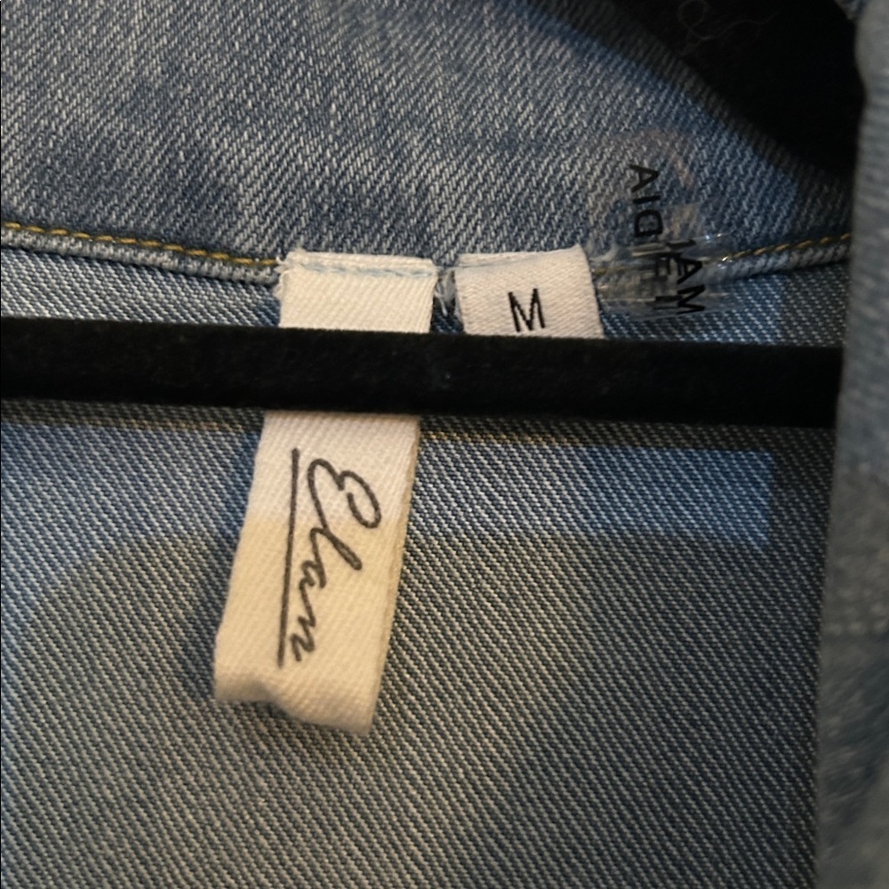 Jean dress, long sleeve, midi, size medium - Picture 2 of 5